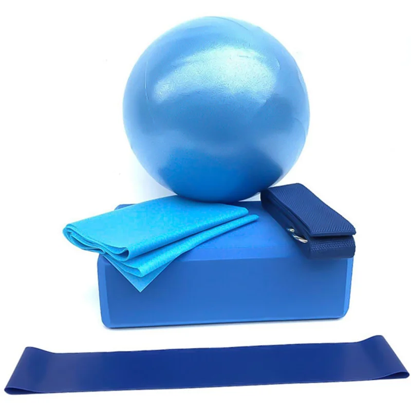 Yoga Blocks Set With Yoga Ball