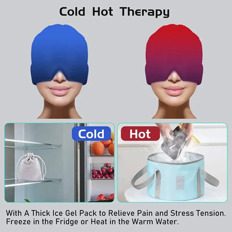 Cold Hot Head Cap, Gel Cold Hot Head Ice Cap